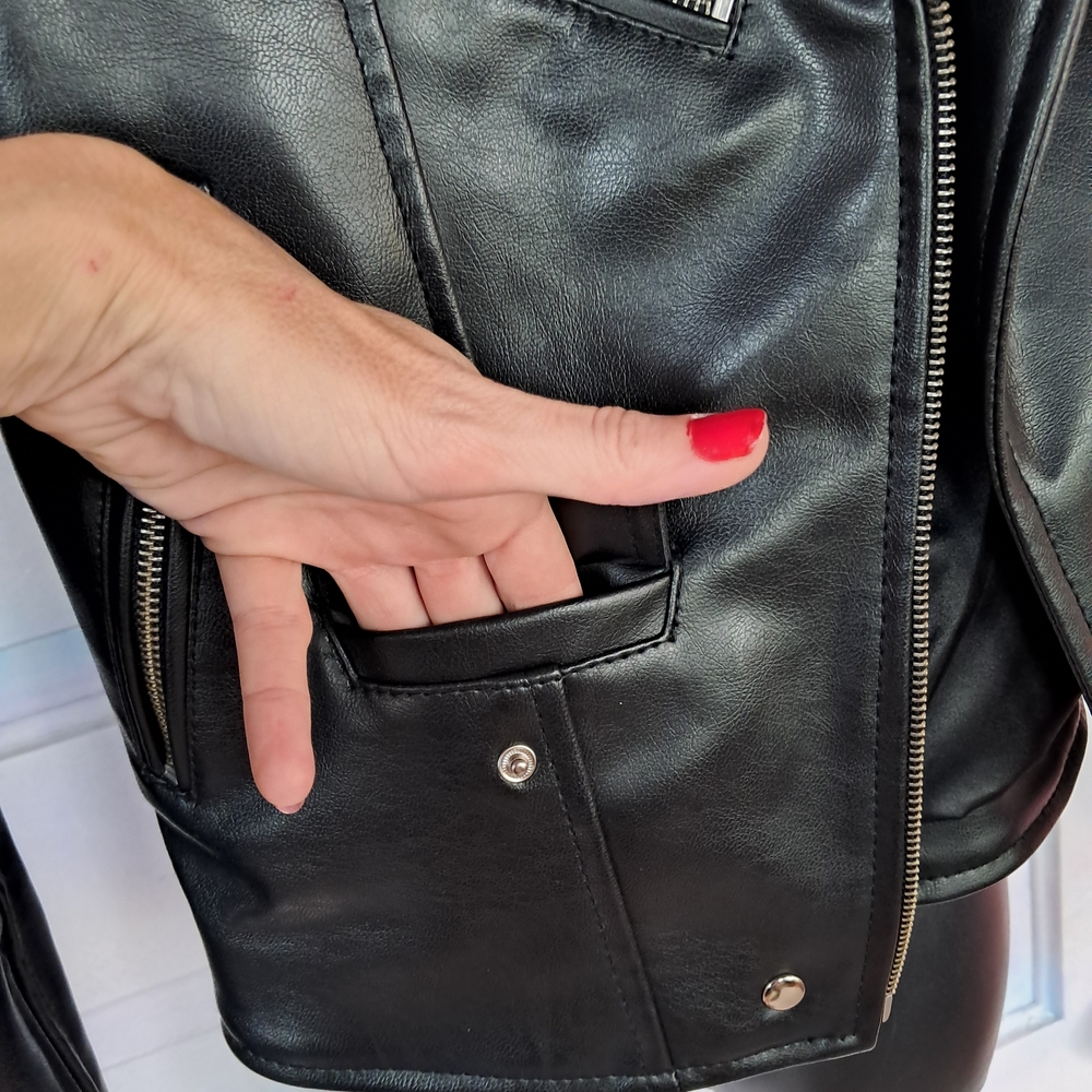 Killstar Black Spiked Biker Jacket - Picture 9 of 10